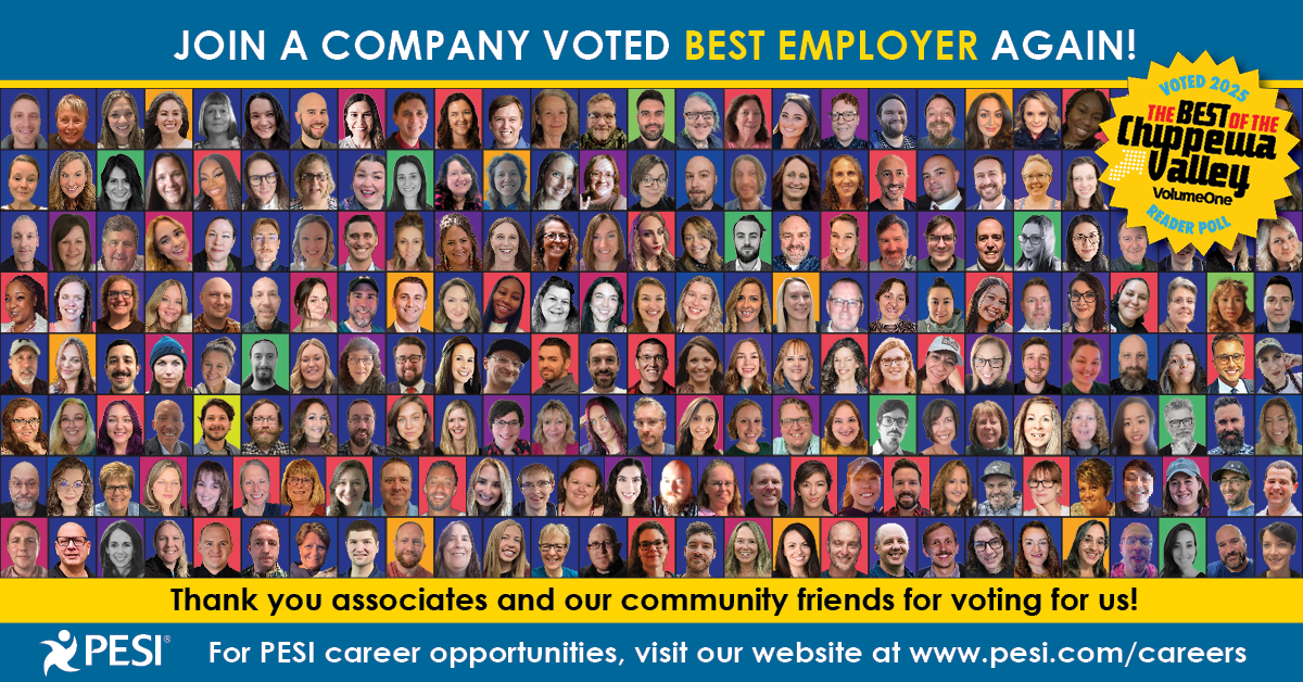 Join PESI, A Company Voted Best Employer Again!