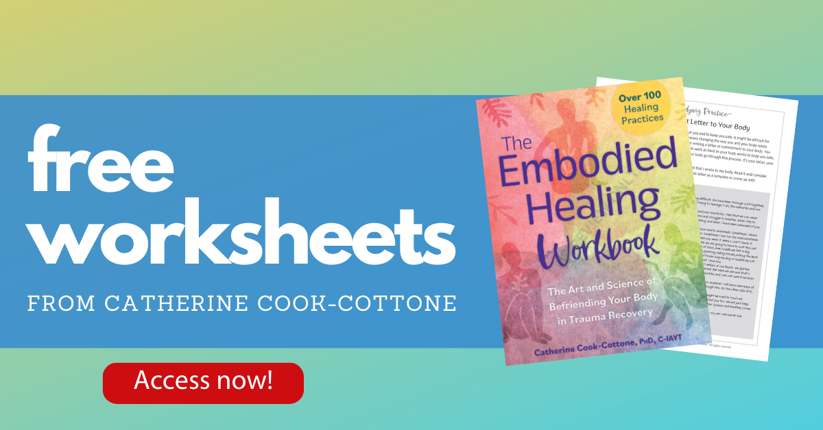 Embodied Healing Workbook worksheets