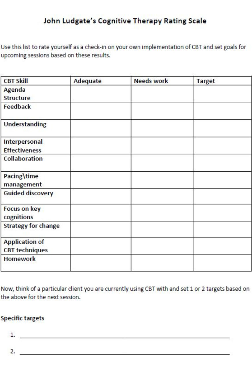 CBT Rating Scale by John Ludgate