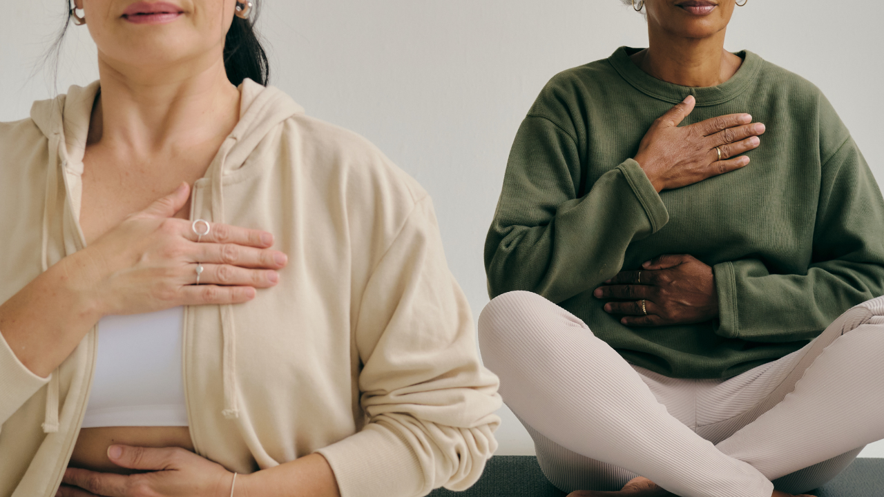 Mindfulness Practice Women Meditating